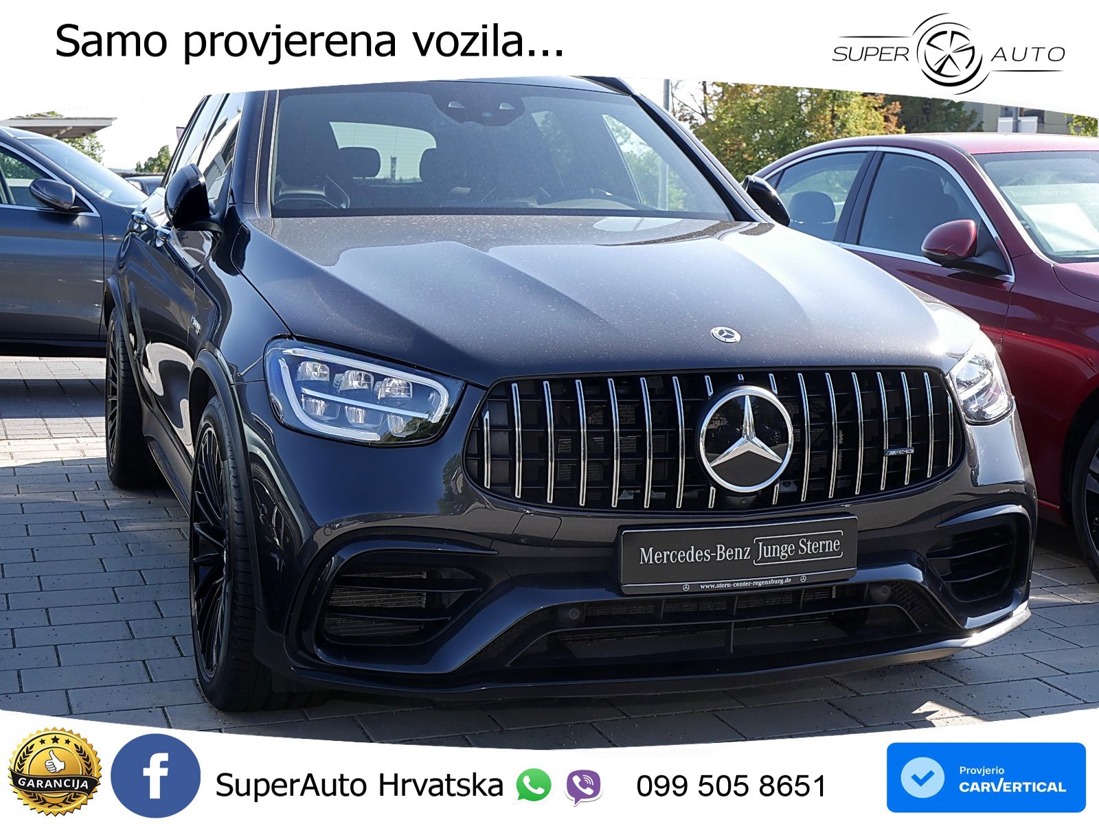 Mercedes AMG GLC 63 S V8 (510 KS) 4MATIC+ MCT ZRAČNI+ACC+GR SJED+360+PANO