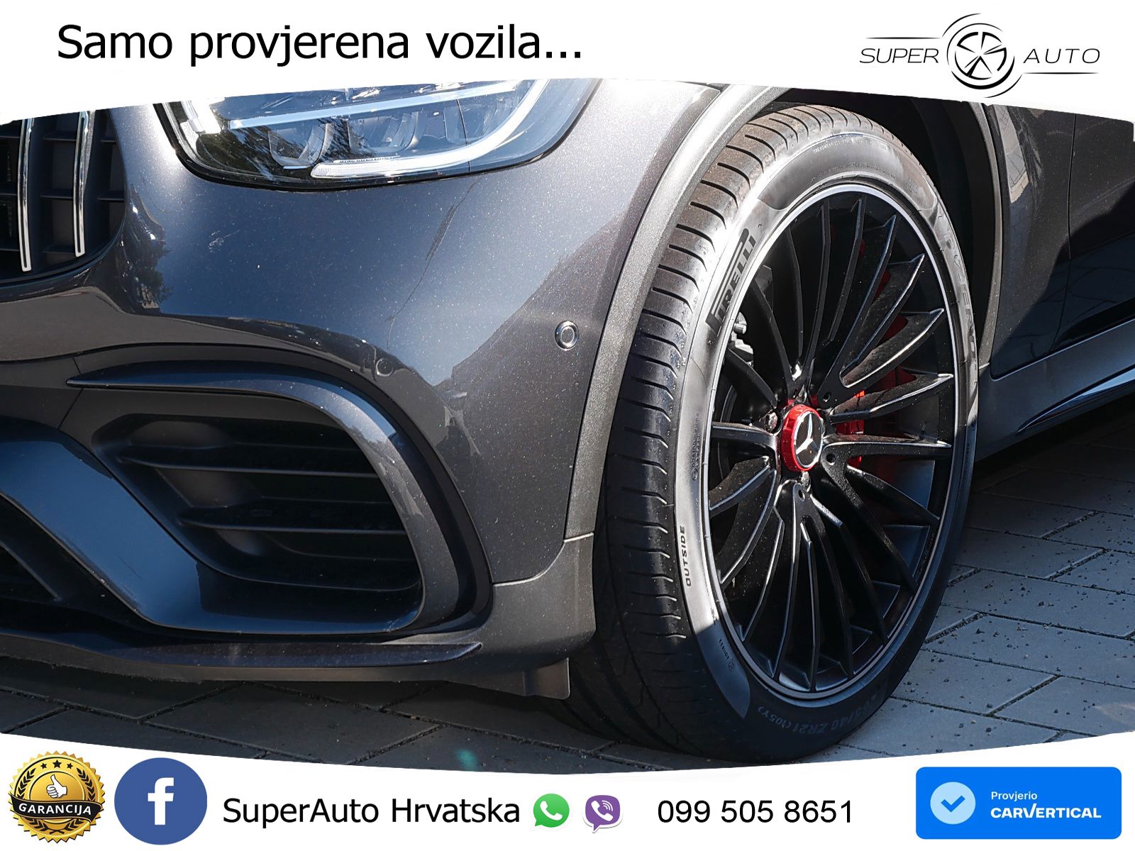 Mercedes AMG GLC 63 S V8 (510 KS) 4MATIC+ MCT ZRAČNI+ACC+GR SJED+360+PANO