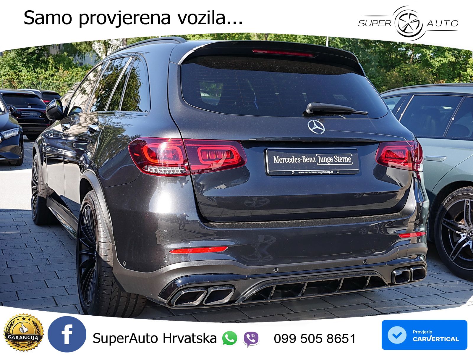 Mercedes AMG GLC 63 S V8 (510 KS) 4MATIC+ MCT ZRAČNI+ACC+GR SJED+360+PANO