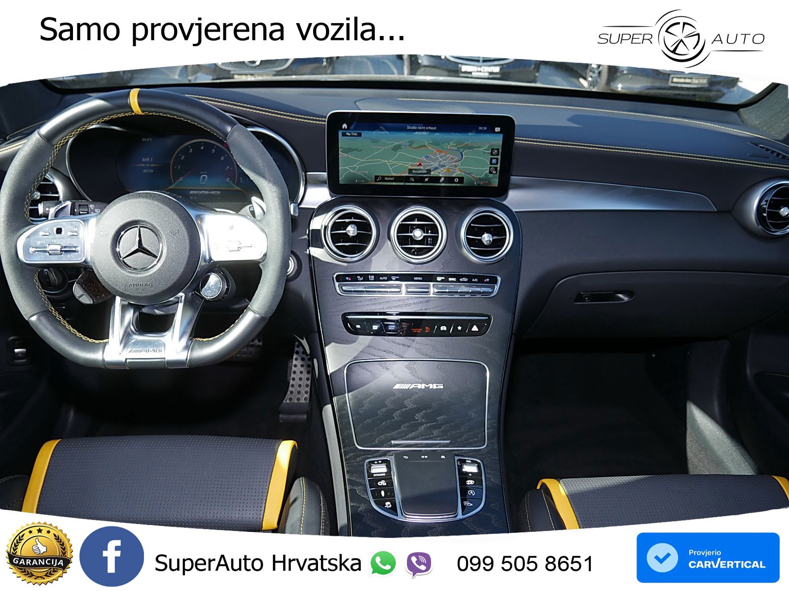 Mercedes AMG GLC 63 S V8 (510 KS) 4MATIC+ MCT ZRAČNI+ACC+GR SJED+360+PANO