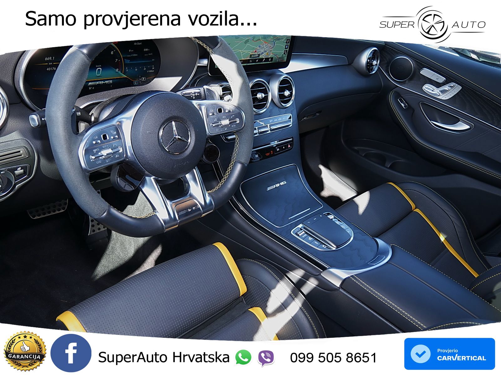 Mercedes AMG GLC 63 S V8 (510 KS) 4MATIC+ MCT ZRAČNI+ACC+GR SJED+360+PANO