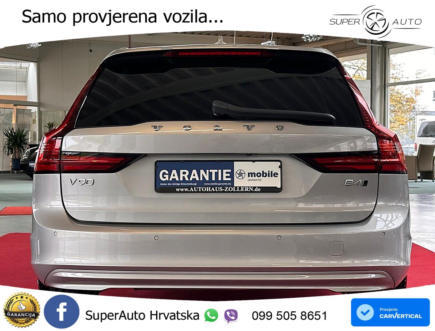 Volvo V90 2.0 B4 Diesel AWD Geartronic LED+GR SJED+ACC