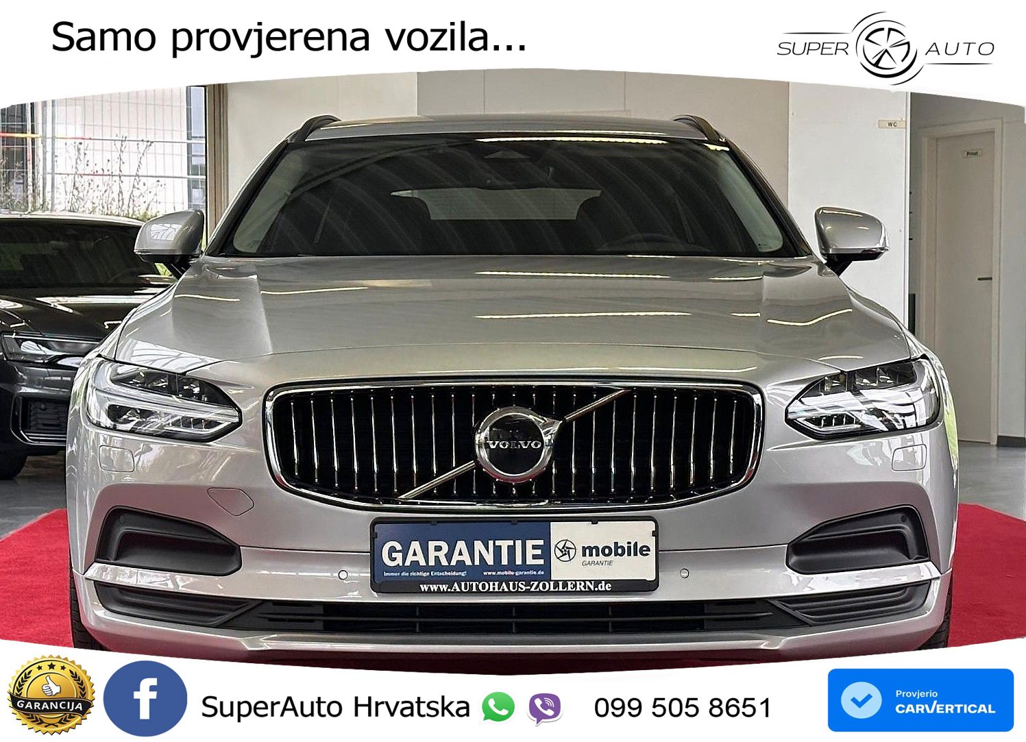 Volvo V90 2.0 B4 Diesel AWD Geartronic LED+GR SJED+ACC