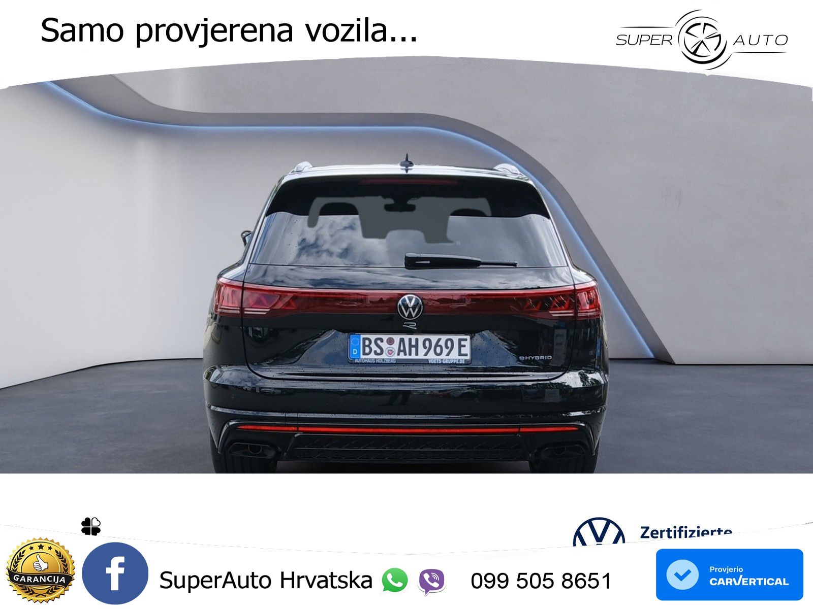 Volkswagen Touareg R 3.0 V6 TFSI (462 KS) 4MOTION Tiptronic ZRAČNI+ACC+4xGR SJED+KAM