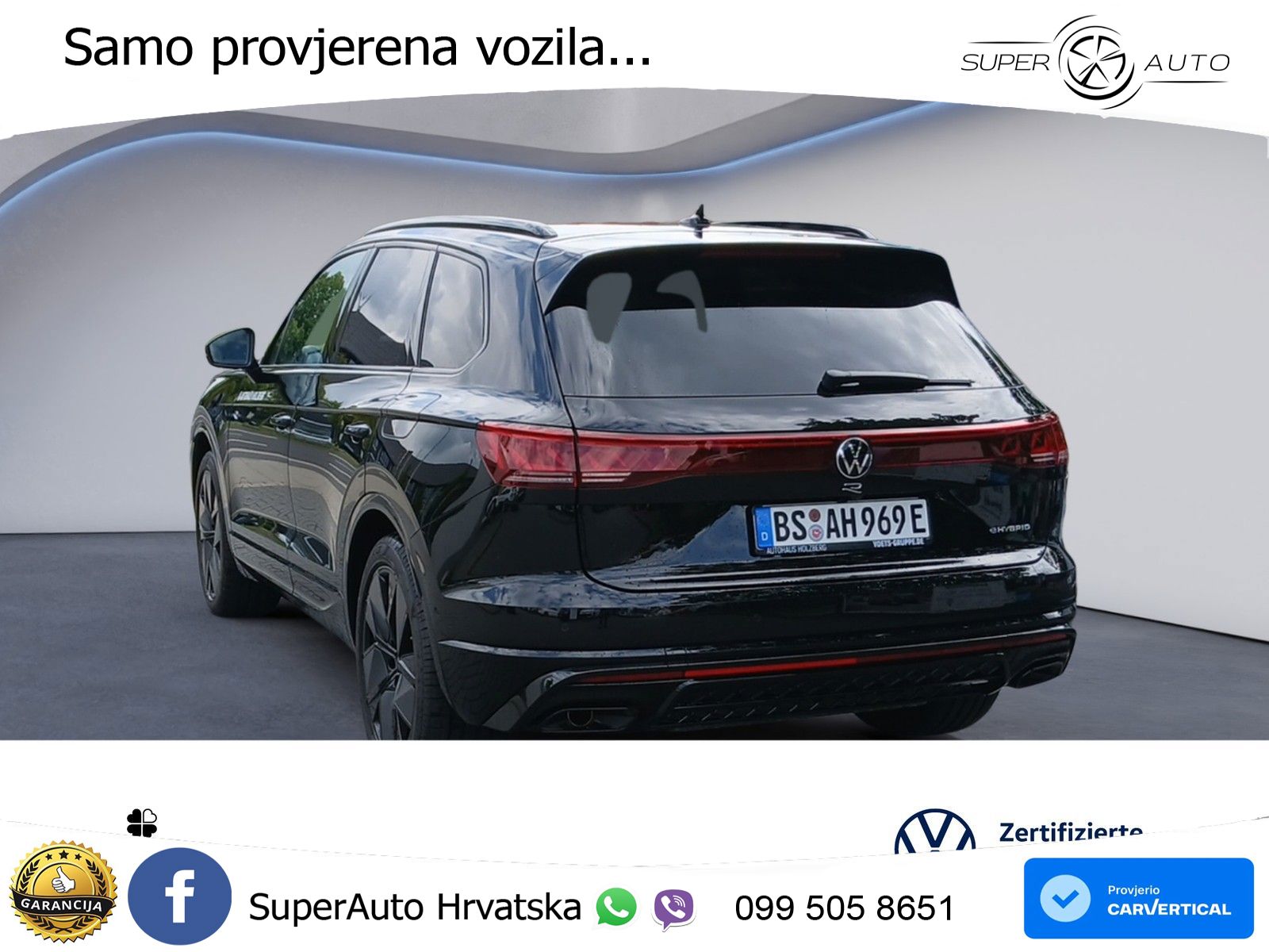 Volkswagen Touareg R 3.0 V6 TFSI (462 KS) 4MOTION Tiptronic ZRAČNI+ACC+4xGR SJED+KAM