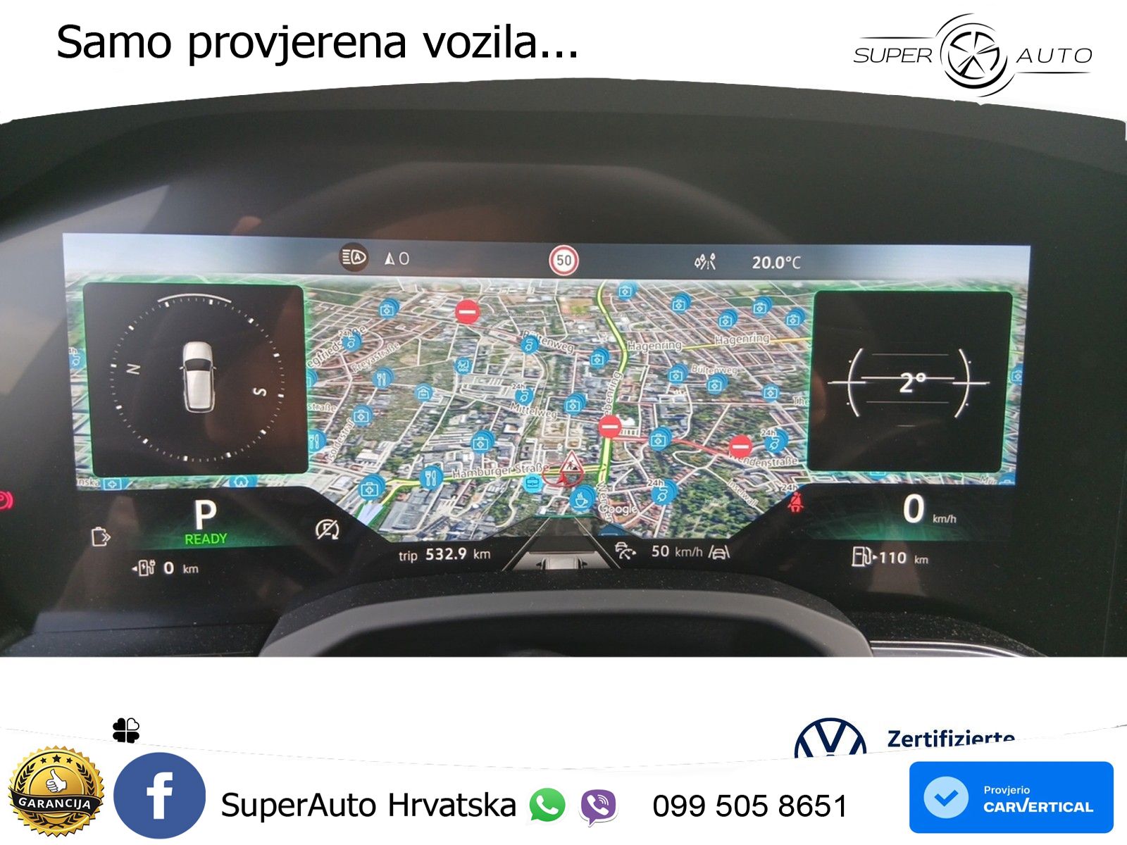 Volkswagen Touareg R 3.0 V6 TFSI (462 KS) 4MOTION Tiptronic ZRAČNI+ACC+4xGR SJED+KAM