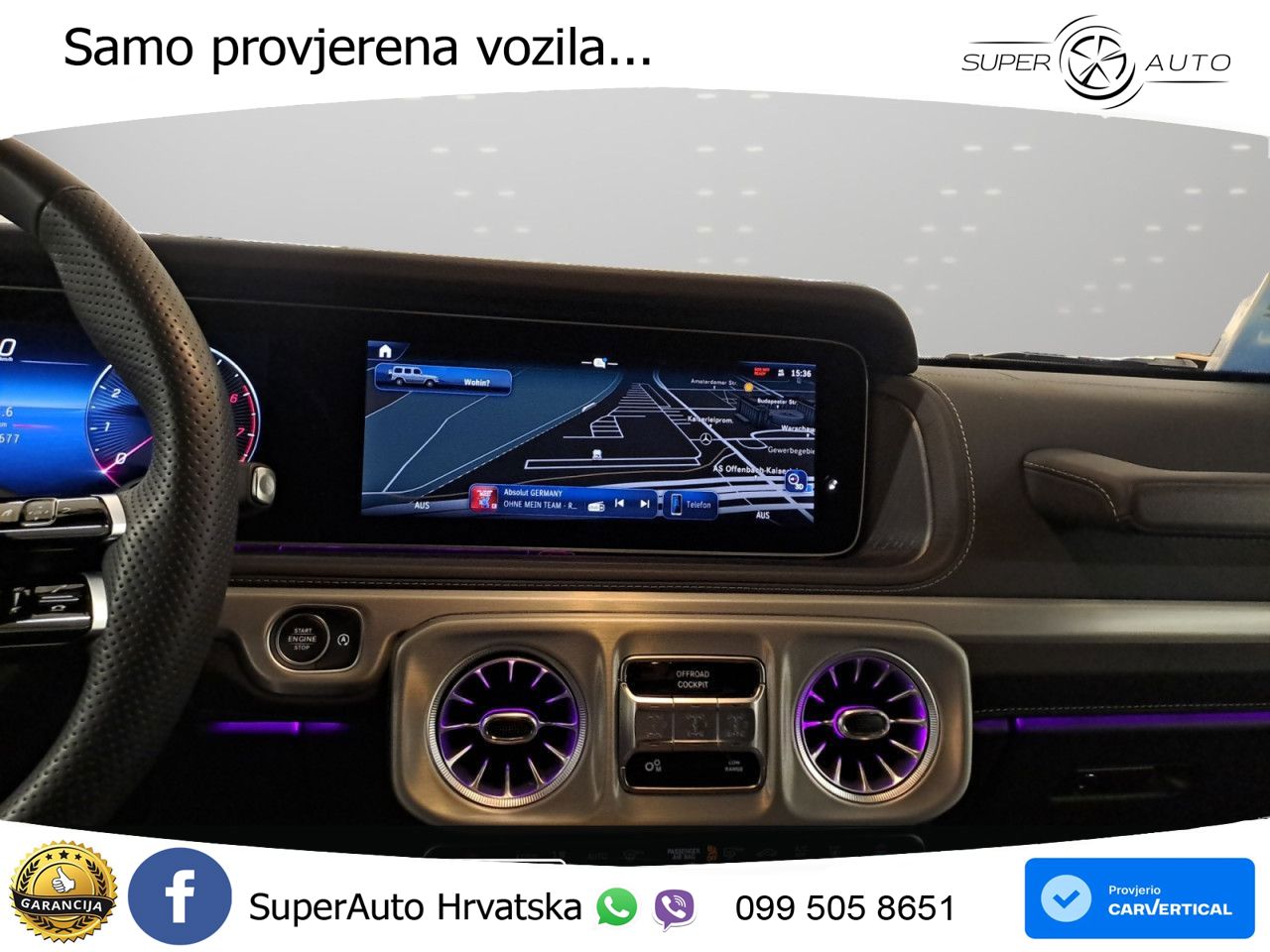 Mercedes G 500 Long (449 KS) 4MATIC 9G-TRONIC Exclusive LED+GR SJED+ACC