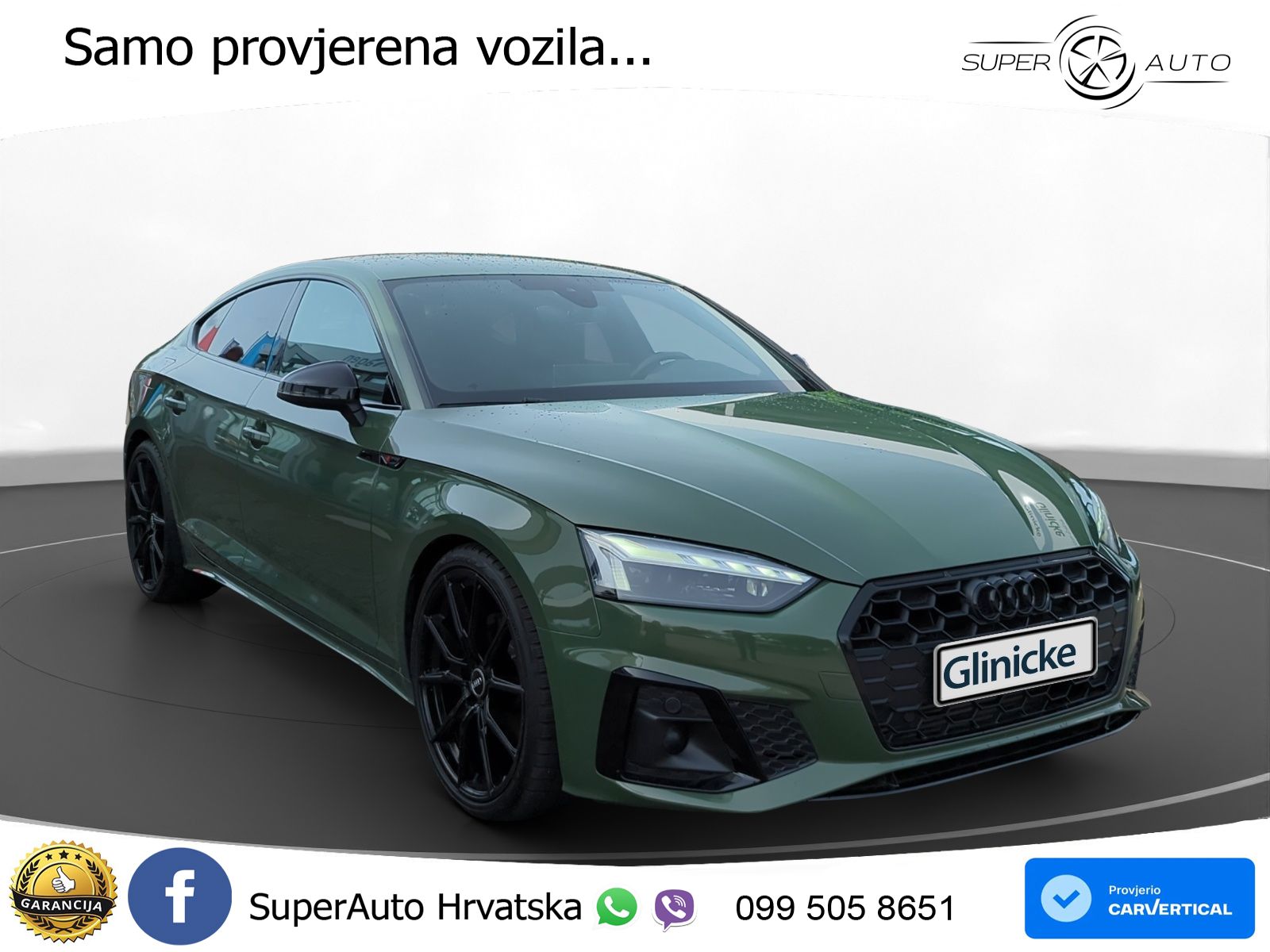 Audi A5 Sportback 40 TFSI (190 KS) S tronic S line MATRIX+GR SJED+KAM