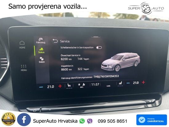 Škoda Octavia Combi 2.0 TDI (150 KS) DSG