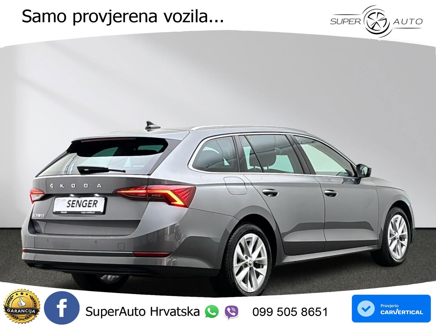 Škoda Octavia Combi 2.0 TDI (150 KS) DSG LED+GR SJED+ACC