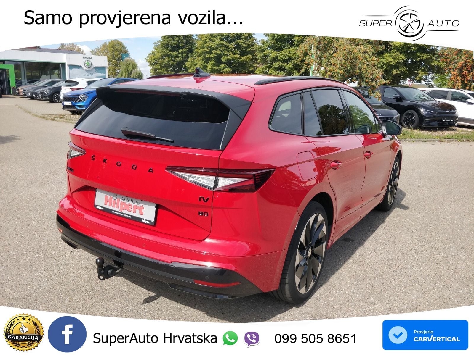 Škoda Enyaq iV 80 82 kWh (204 KS) SportLine LED+GR SJED+ACC