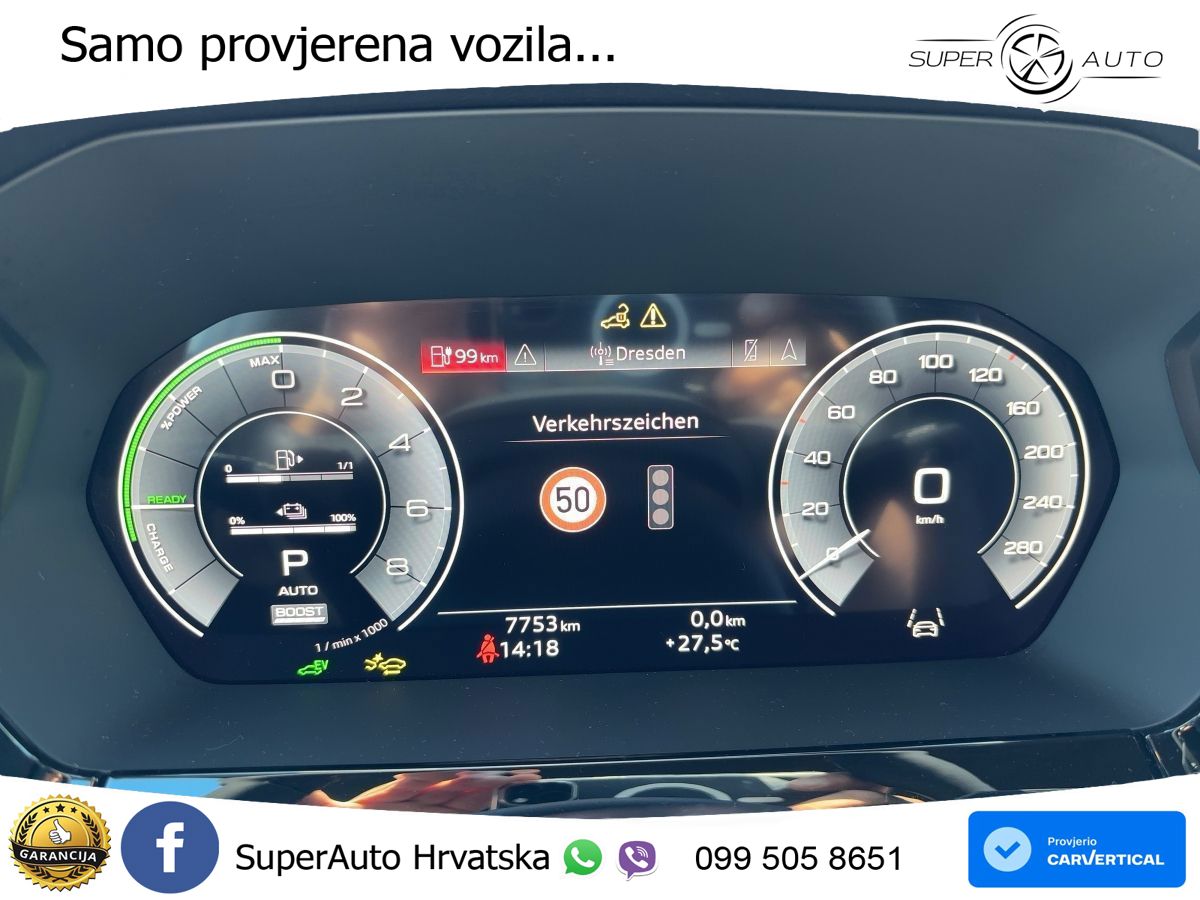 Audi A3 Sportback 40 TFSI e (204 KS) Plug-in Hybrid S tronic advanced LED+GR SJED+ACC