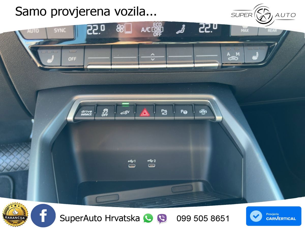 Audi A3 Sportback 40 TFSI e (204 KS) Plug-in Hybrid S tronic advanced LED+GR SJED+ACC