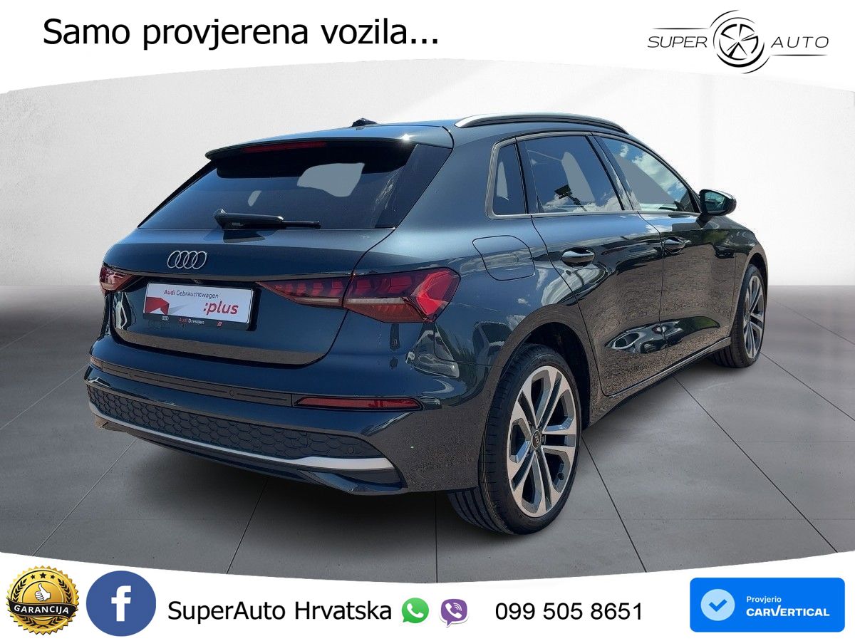 Audi A3 Sportback 40 TFSI e (204 KS) Plug-in Hybrid S tronic advanced LED+GR SJED+ACC