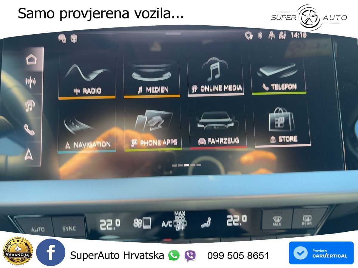 Audi A3 Sportback 40 TFSI e (204 KS) Plug-in Hybrid S tronic advanced LED+GR SJED+ACC