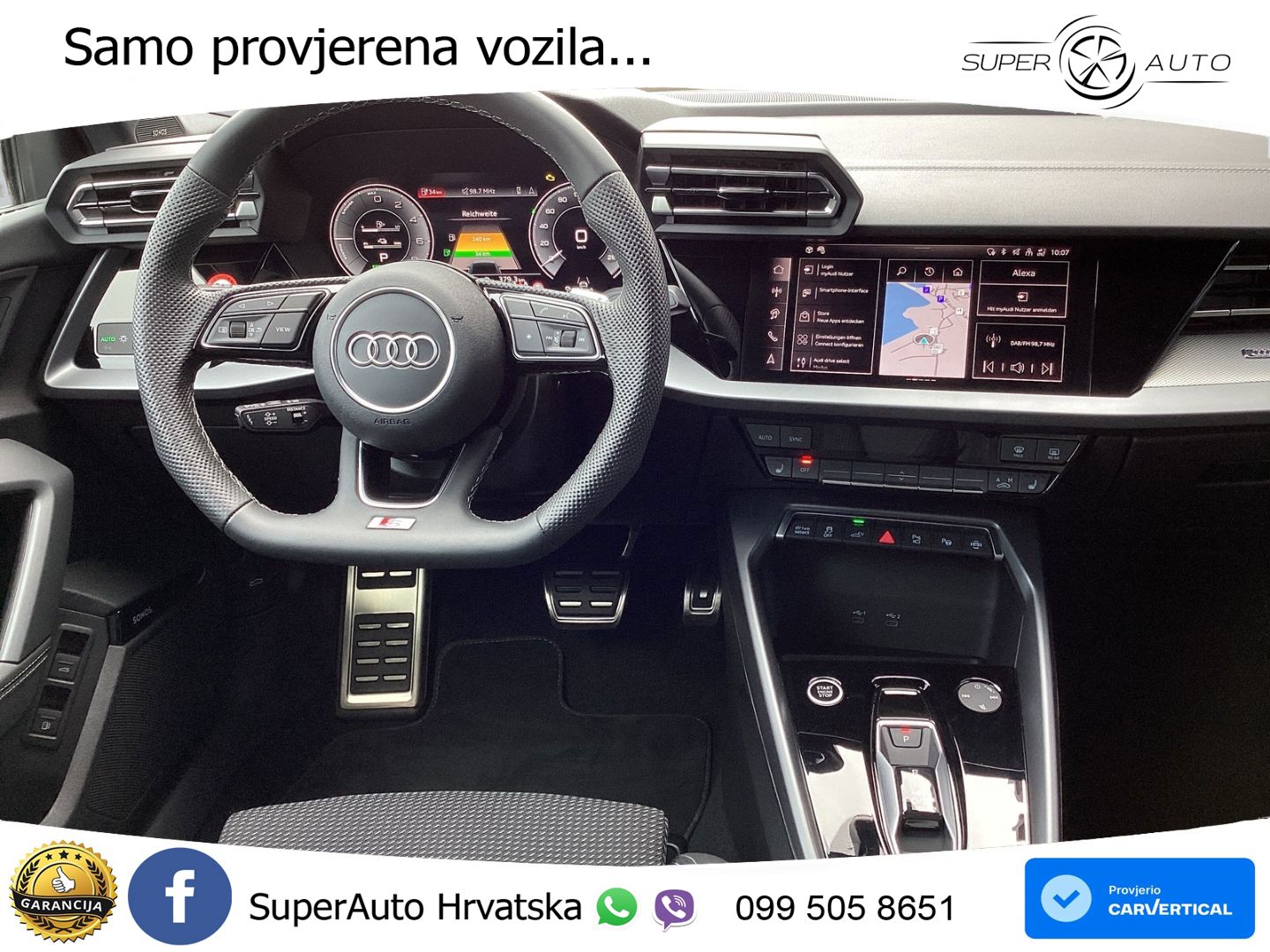Audi A3 Sportback 40 TFSI e (204 KS) Plug-in Hybrid S tronic S line MATRIX+GR SJED+KAM