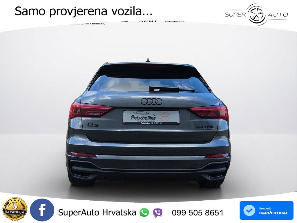 Audi Q3 40 TFSI (190 KS) quattro S tronic S line LED+GR SJED+ACC