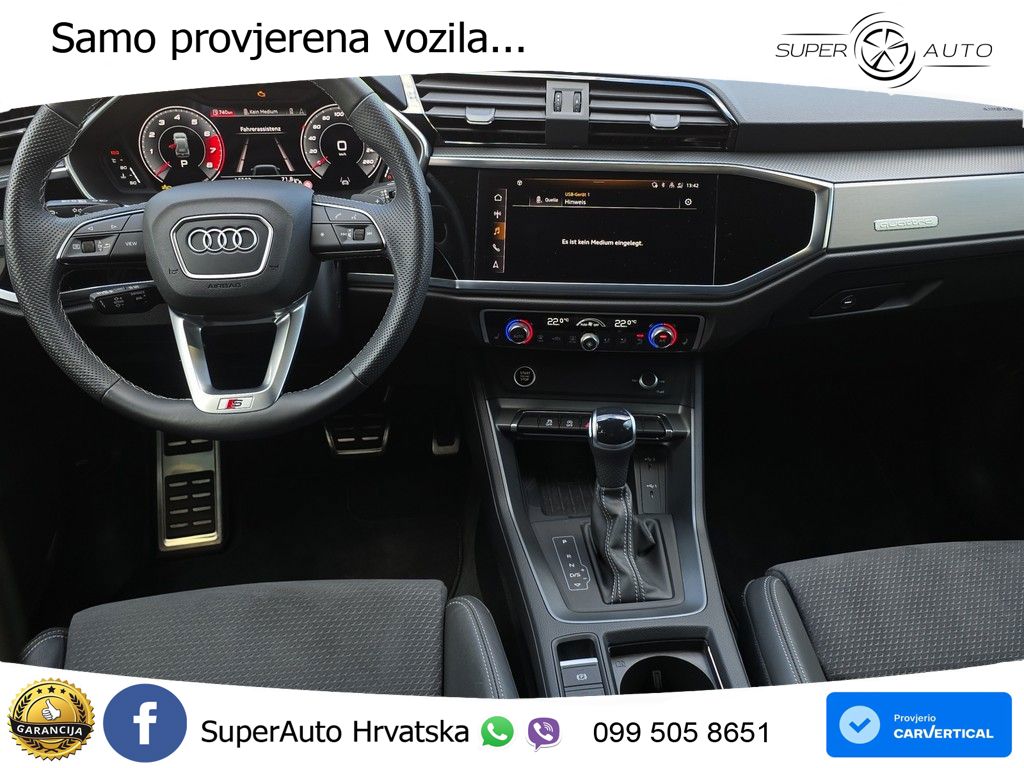 Audi Q3 40 TFSI (190 KS) quattro S tronic S line LED+GR SJED+ACC
