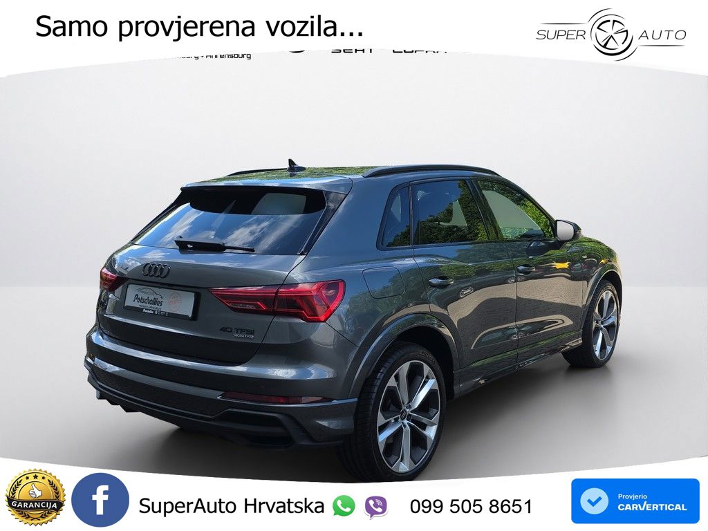 Audi Q3 40 TFSI (190 KS) quattro S tronic S line LED+GR SJED+ACC