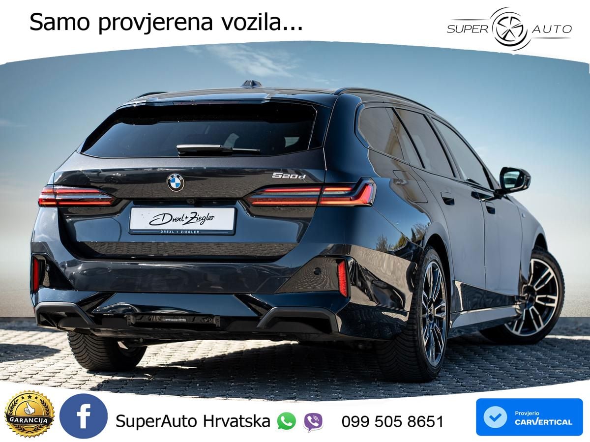 BMW 520d Touring (197 KS) Steptronic M Sport ACC+HEAD+4xGR SJED+360+PANO