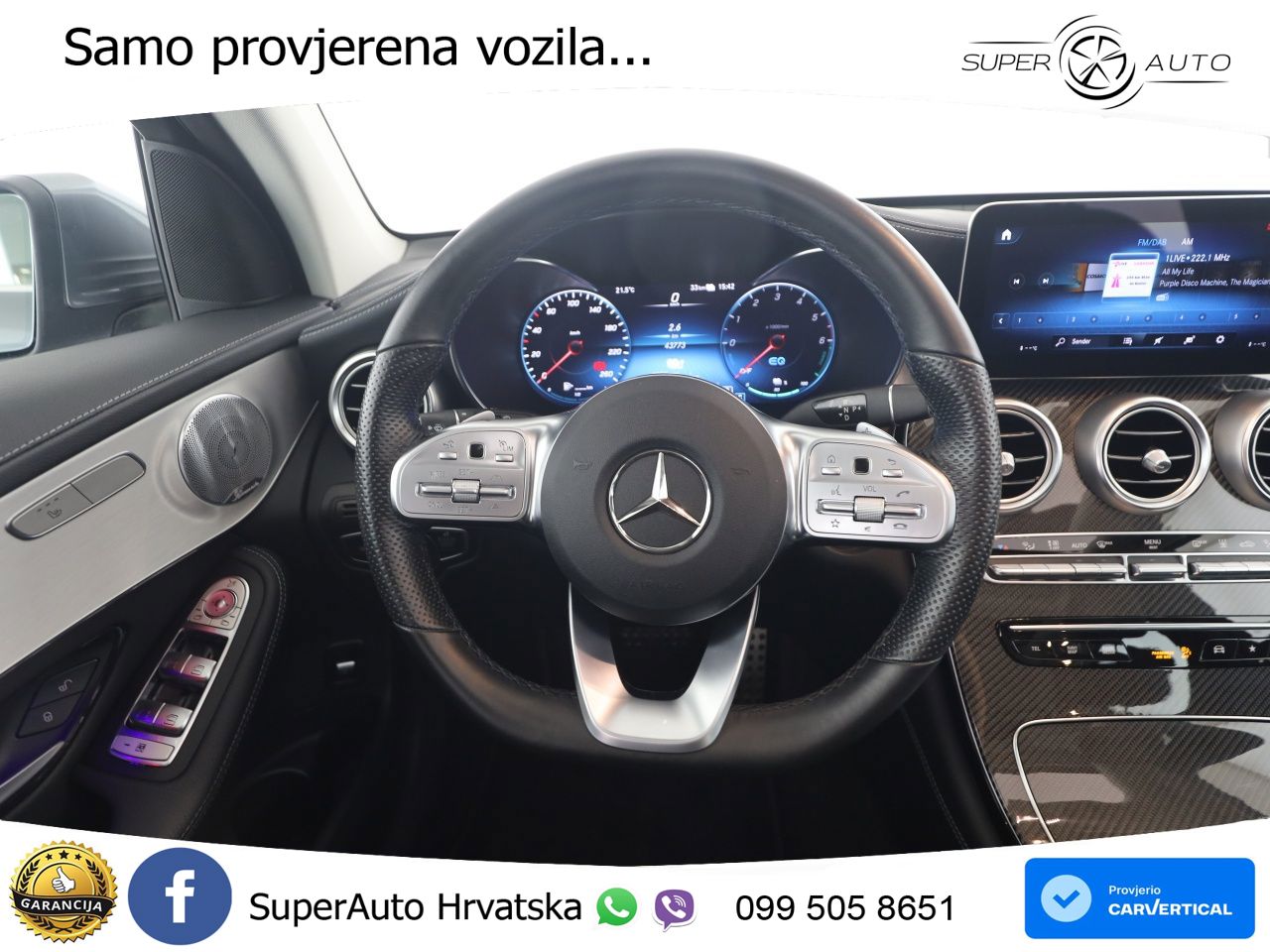 Mercedes GLC 300de (306 KS) 4MATIC 9G-TRONIC AMG ZRAČNI+ACC+GR SJED+360+PANO