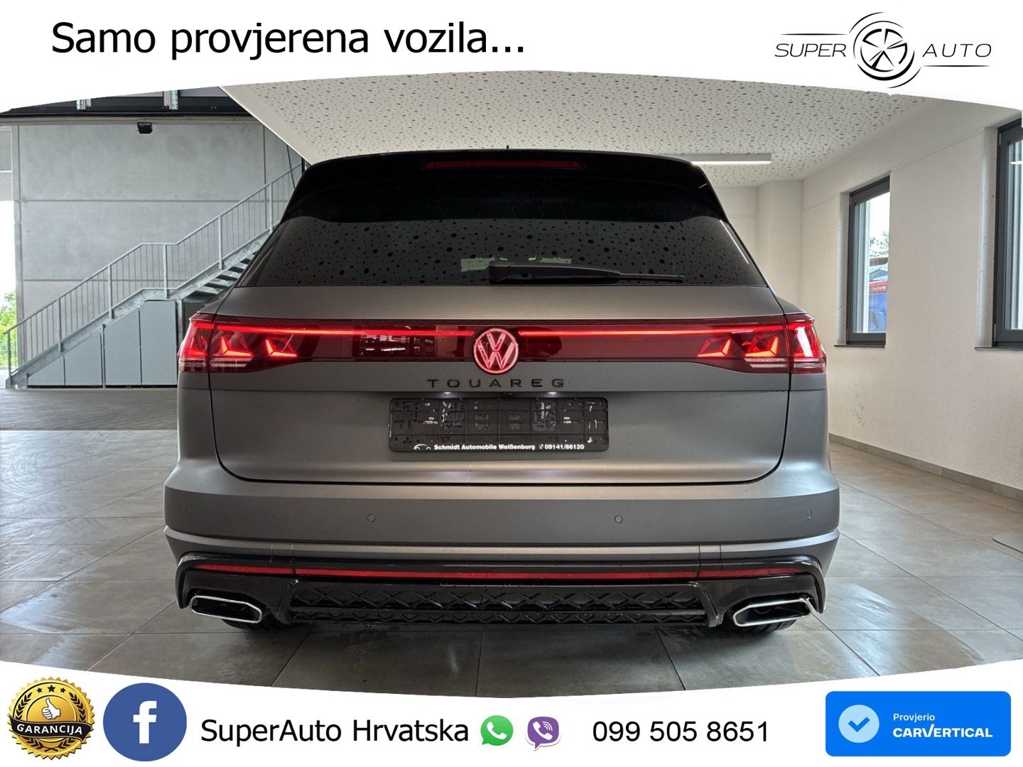 Volkswagen Touareg 3.0 V6 TDI (286 KS) 4MOTION Tiptronic ZRAČNI+ACC+GR SJED+KAM+PANO