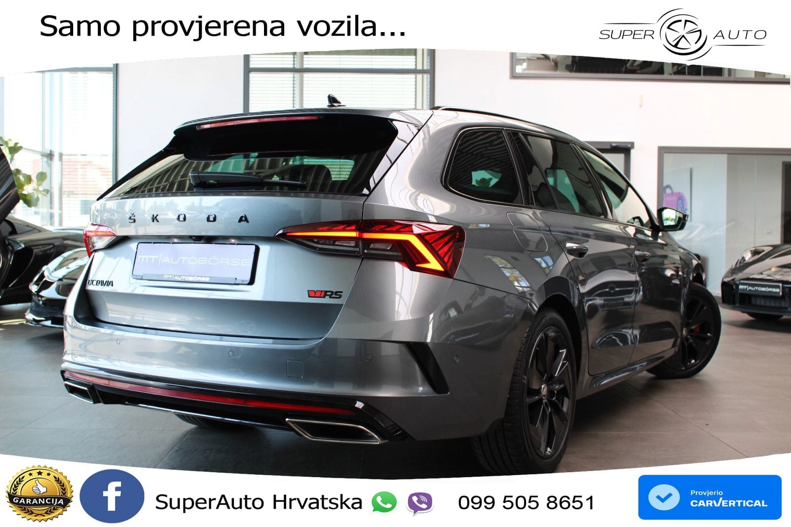 Škoda Octavia Combi RS 2.0 TDI (200 KS) DSG LED+GR SJED+ACC