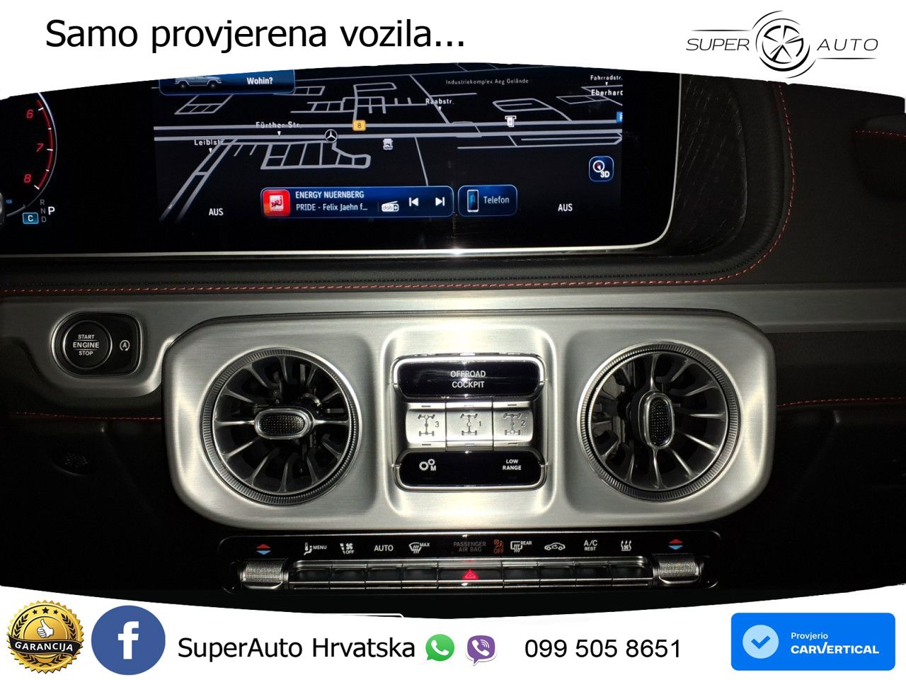 Mercedes G 500 Long (449 KS) 4MATIC 9G-TRONIC Exclusive LED+GR SJED+ACC