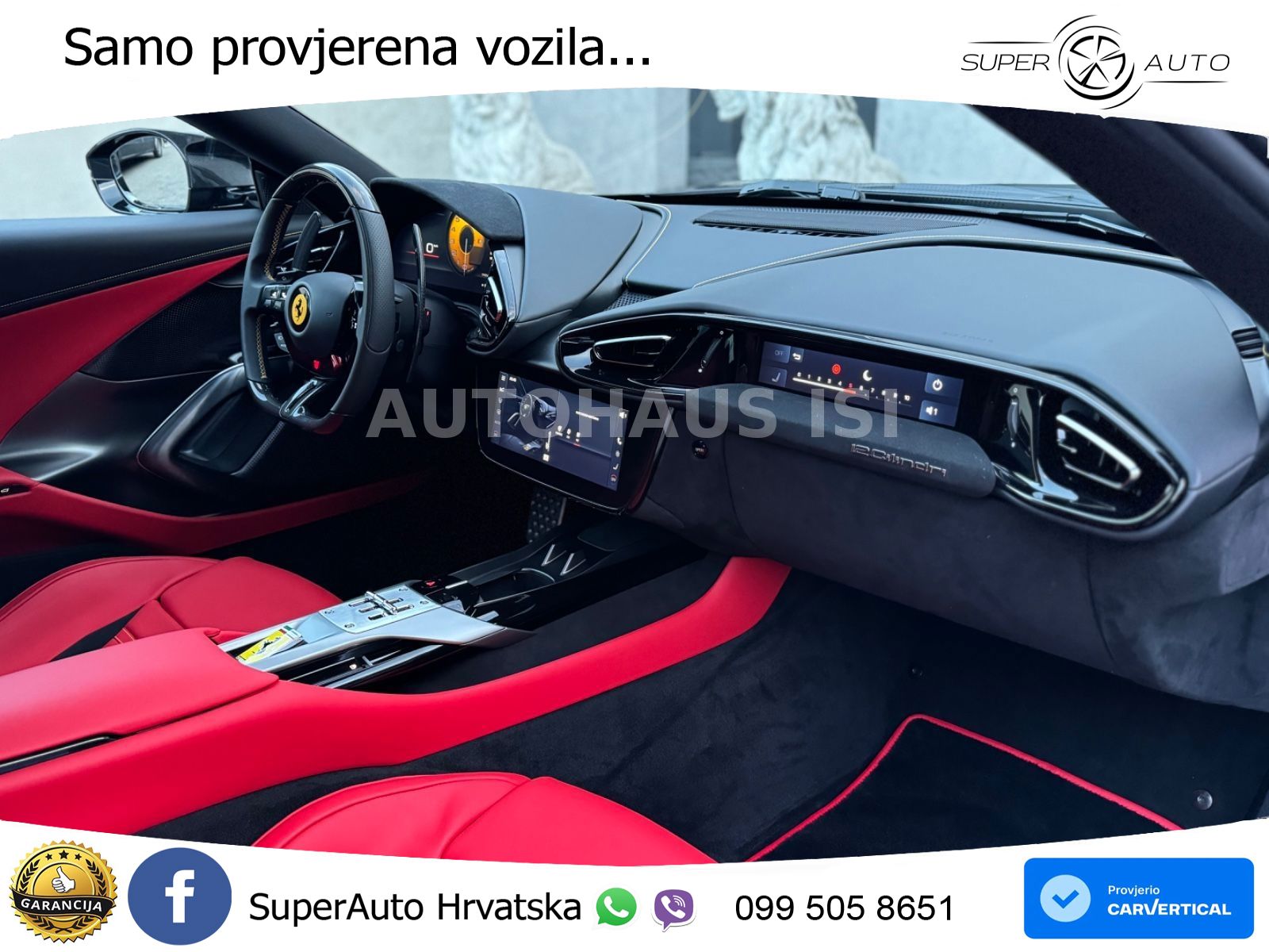 Ferrari 12Cilindri 6.5 V12 (830 KS) DCT ACC+GR SJED+360+PANO