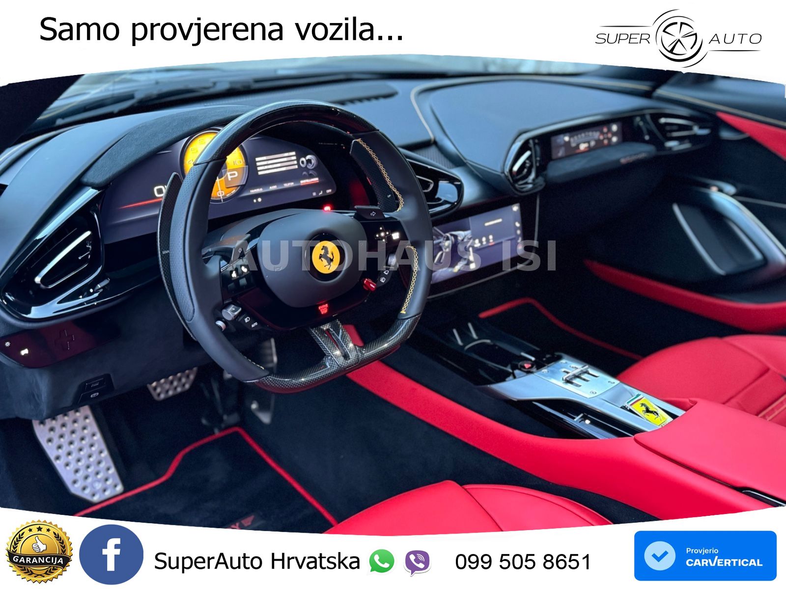 Ferrari 12Cilindri 6.5 V12 (830 KS) DCT ACC+GR SJED+360+PANO