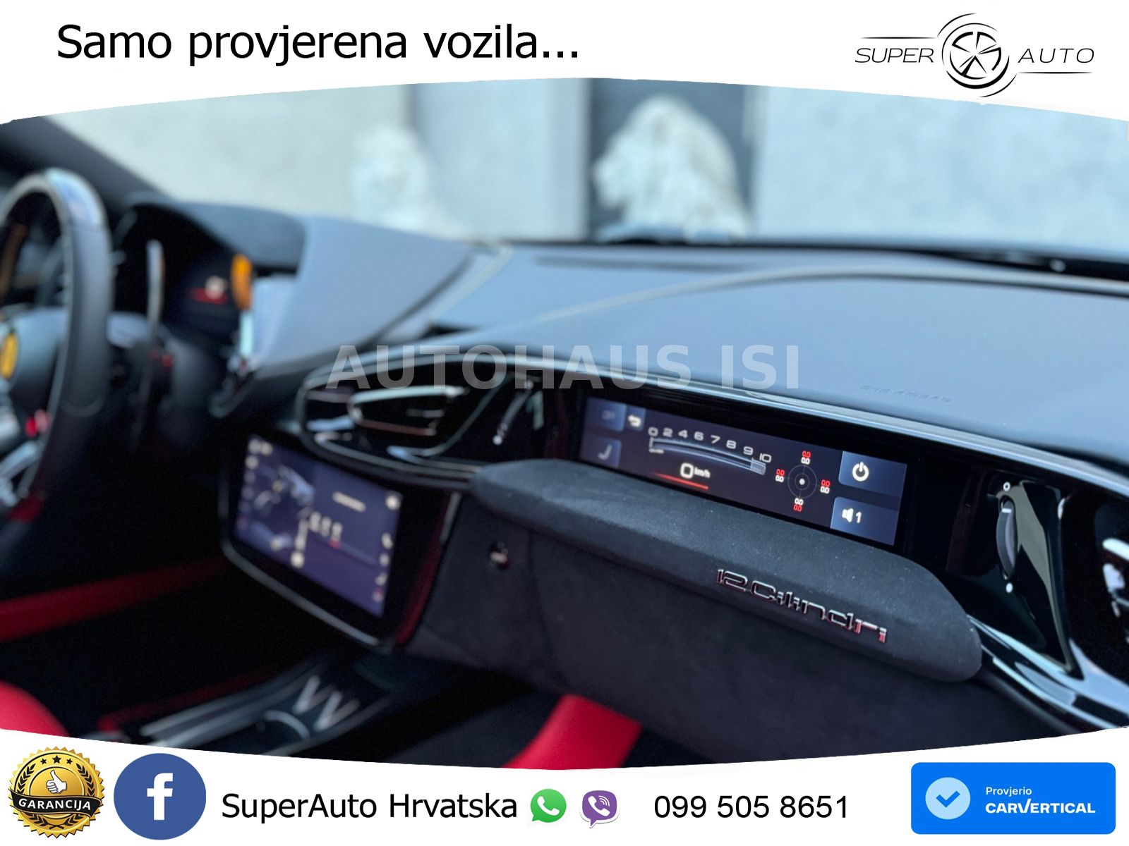 Ferrari 12Cilindri 6.5 V12 (830 KS) DCT ACC+GR SJED+360+PANO