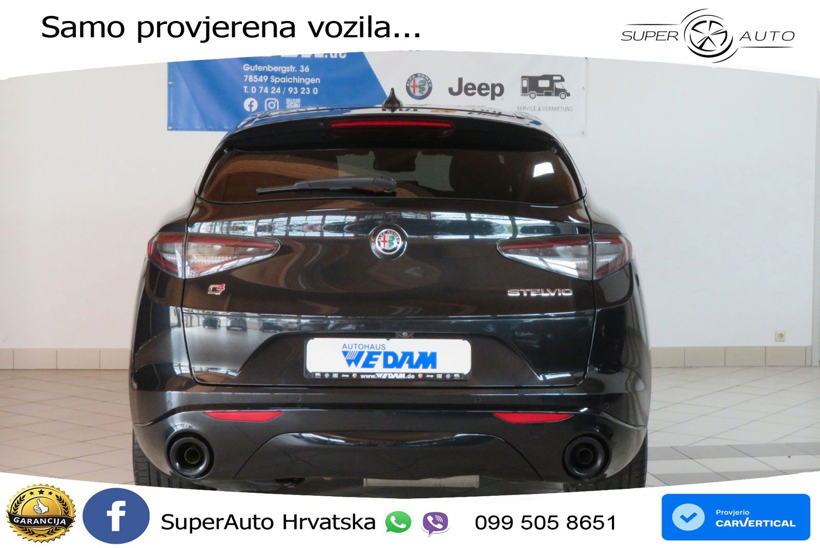 Alfa Romeo Stelvio 2.2 MultiJet II (210 KS) Q4 Automatic LED+GR SJED+ACC