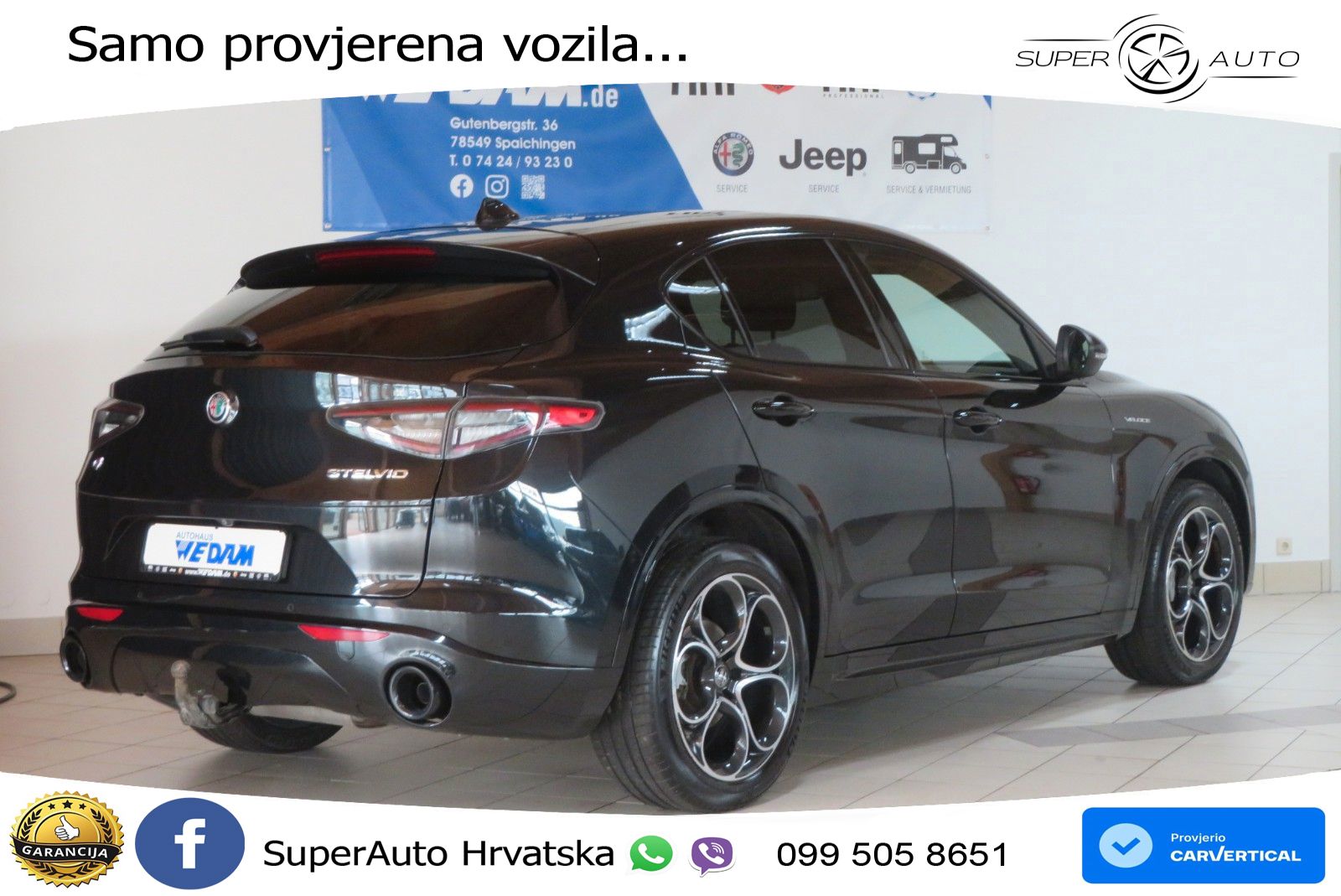 Alfa Romeo Stelvio 2.2 MultiJet II (210 KS) Q4 Automatic LED+GR SJED+ACC