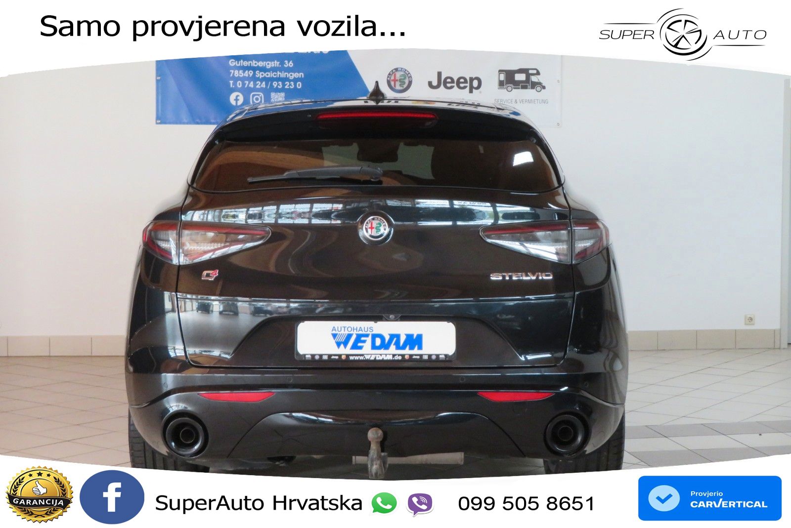Alfa Romeo Stelvio 2.2 MultiJet II (210 KS) Q4 Automatic LED+GR SJED+ACC