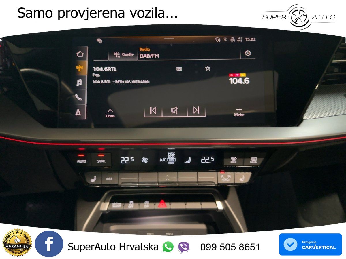 Audi A3 35 TFSI (150 KS) S tronic LED+GR SJED+ACC