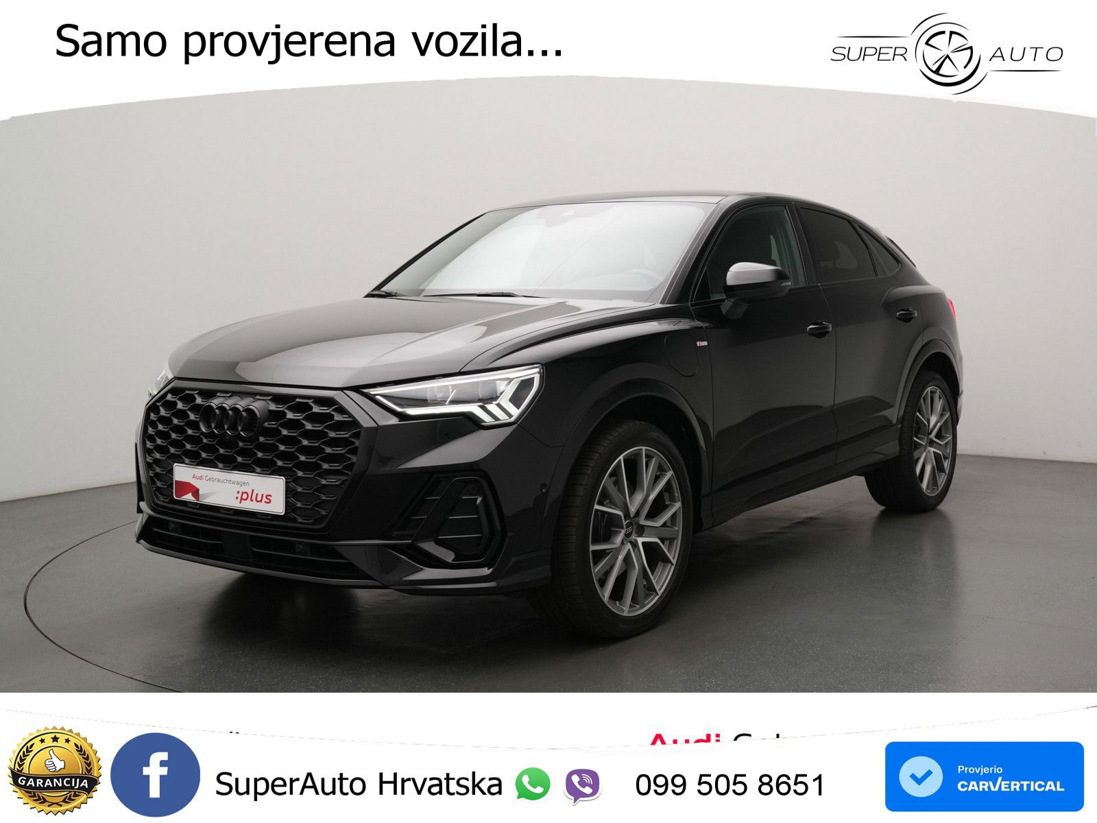 Audi Q3 Sportback 45 TFSIe (245 KS) S tronic S line LED+GR SJED+ACC