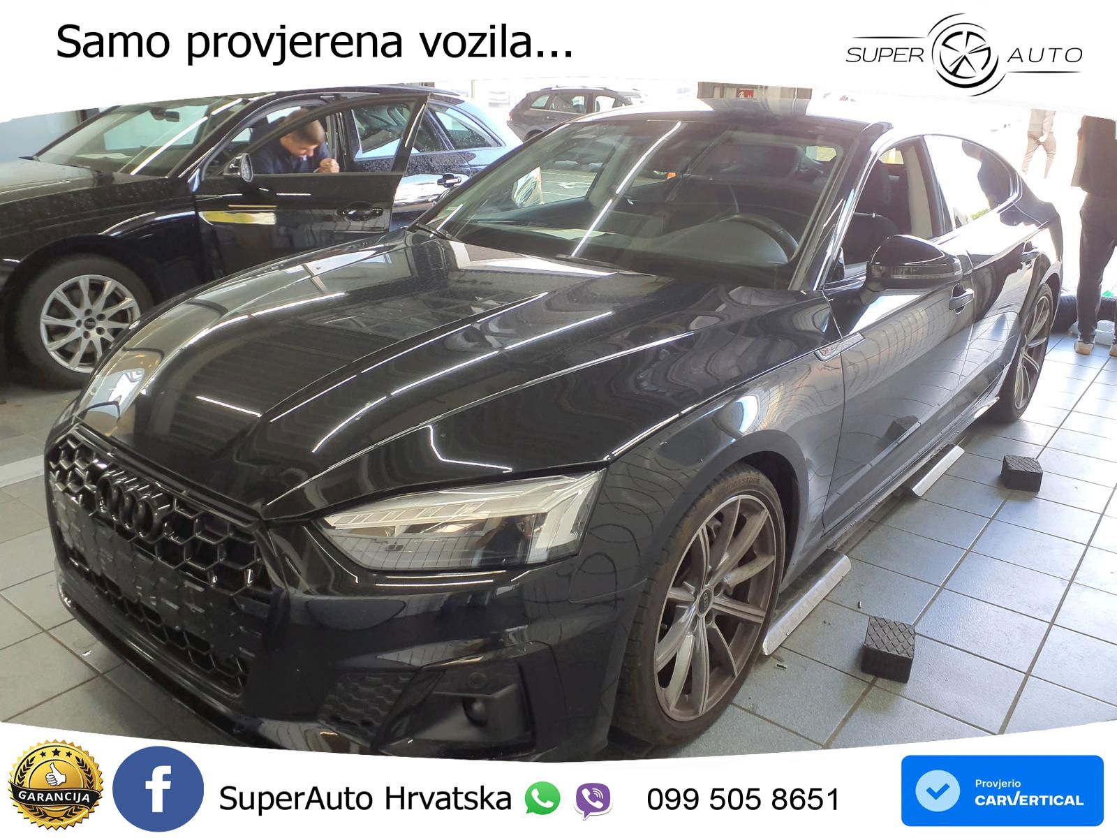 Audi A5 Sportback 45 TFSI (265 KS) quattro S tronic S line LED+GR SJED+ACC