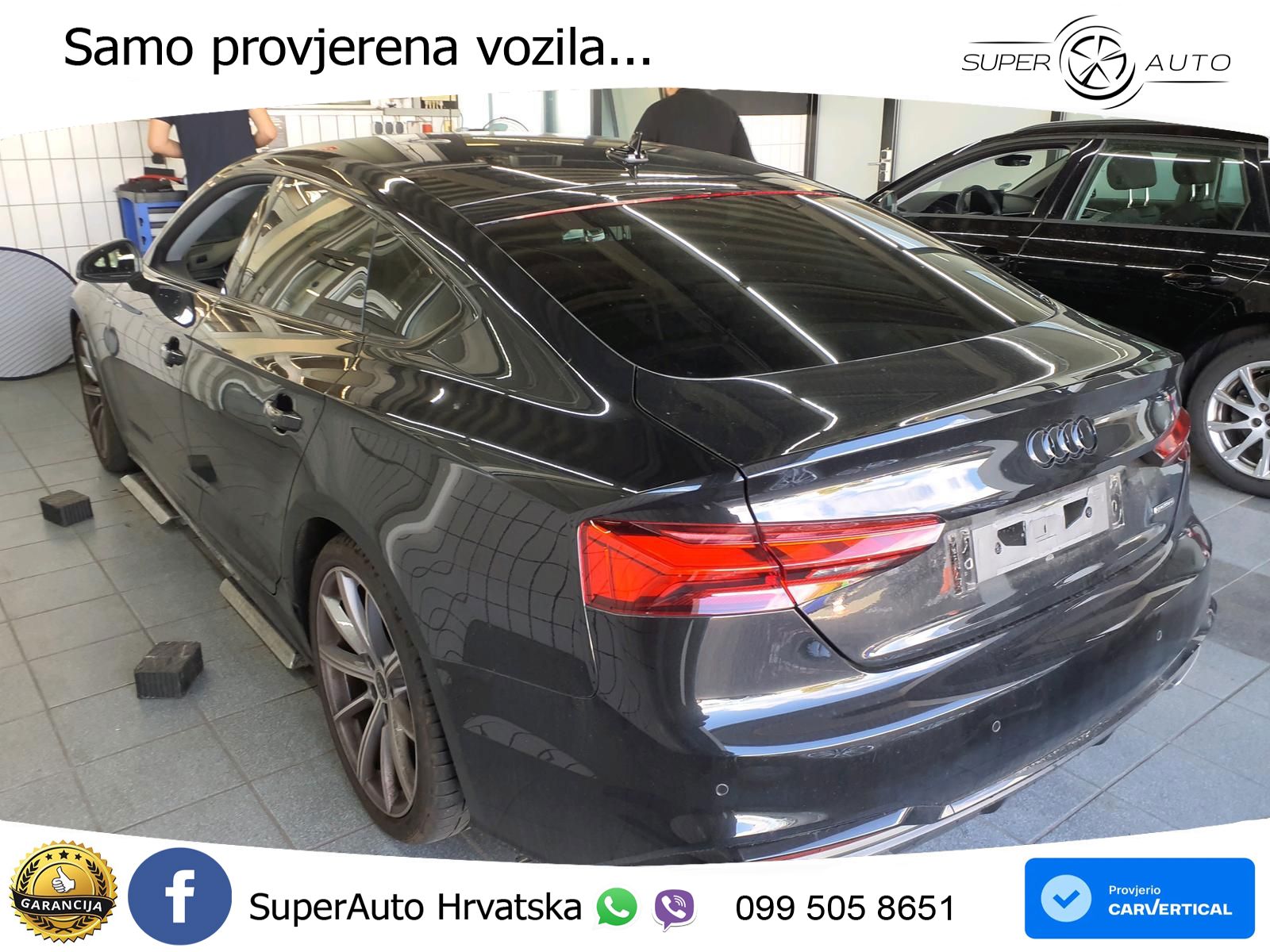 Audi A5 Sportback 45 TFSI (265 KS) quattro S tronic S line LED+GR SJED+ACC