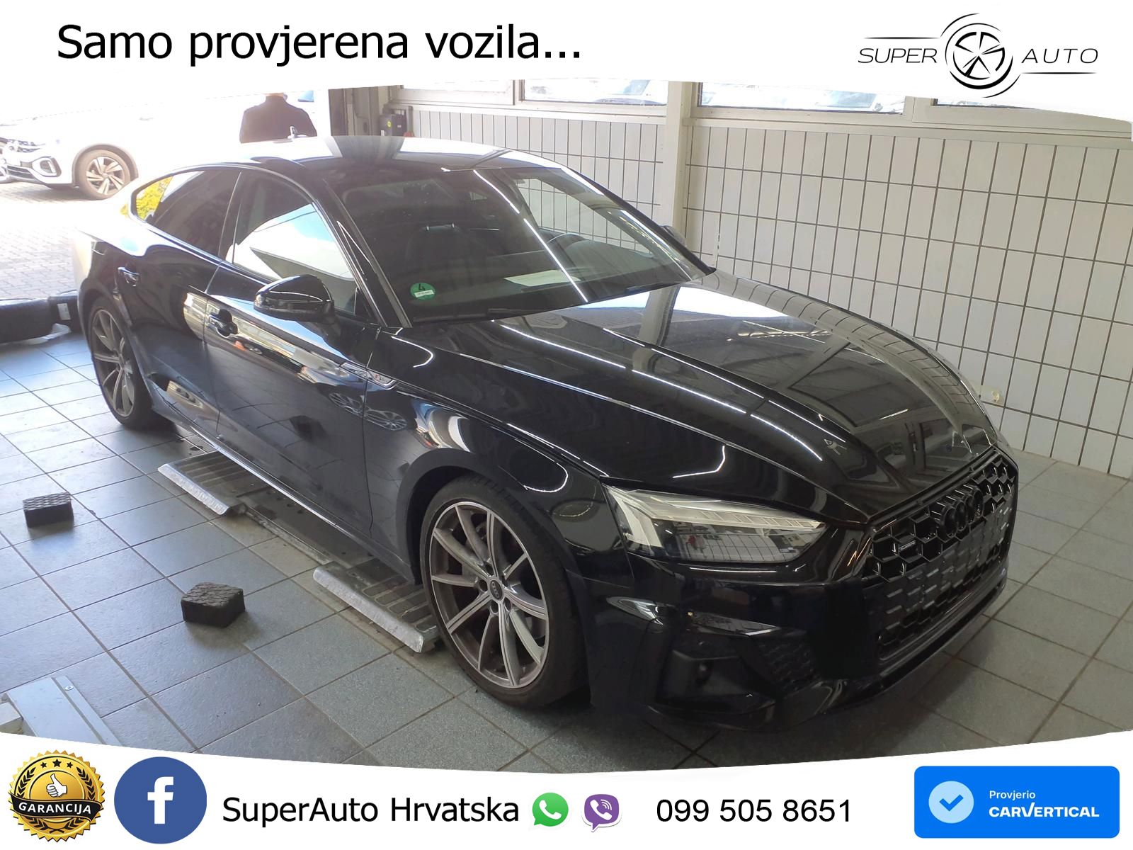 Audi A5 Sportback 45 TFSI (265 KS) quattro S tronic S line LED+GR SJED+ACC