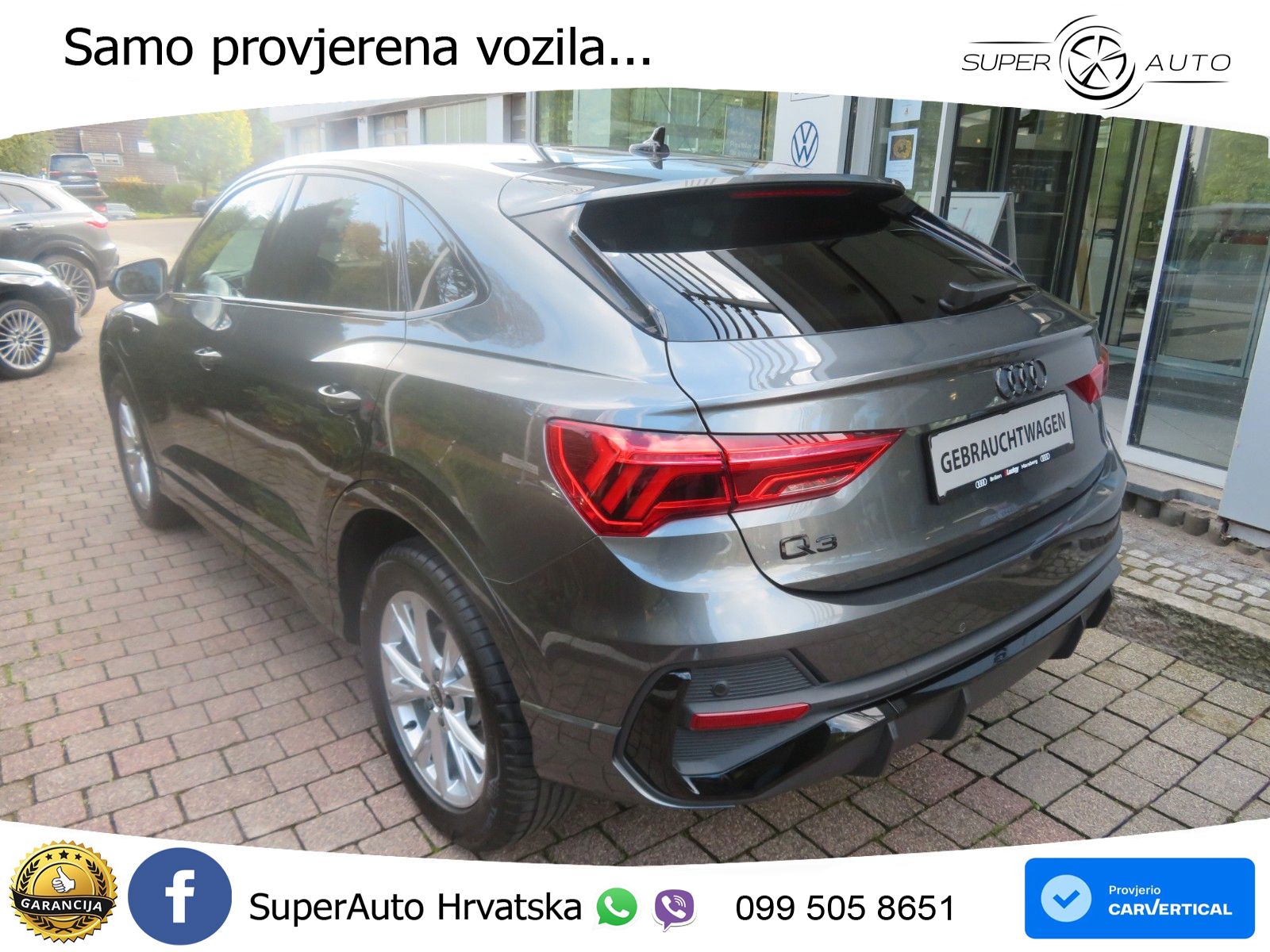 Audi Q3 Sportback 45 TFSIe (245 KS) S tronic S line LED+GR SJED+ACC
