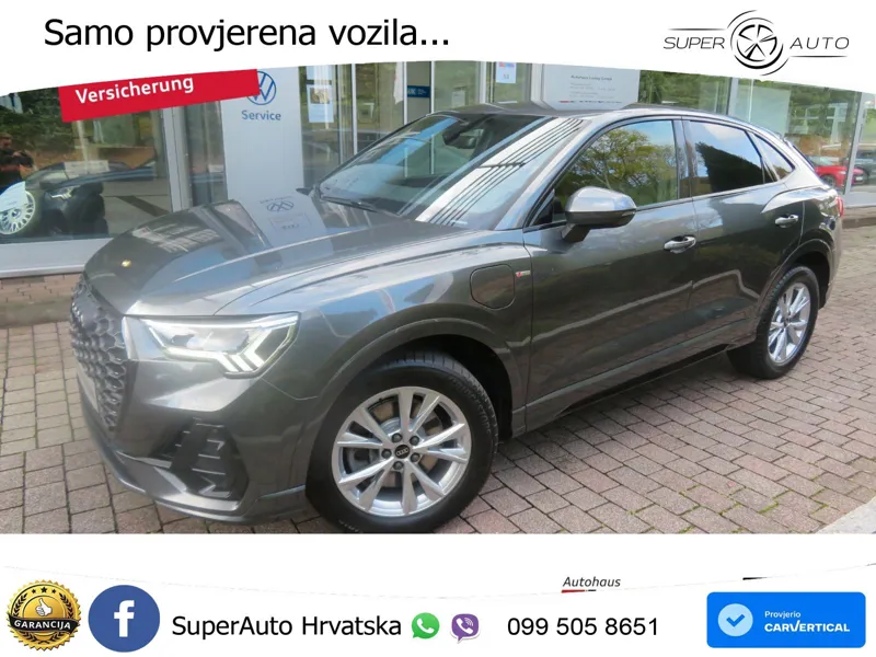 Audi Q3 Sportback 45 TFSIe (245 KS) S tronic S line LED+GR SJED+ACC