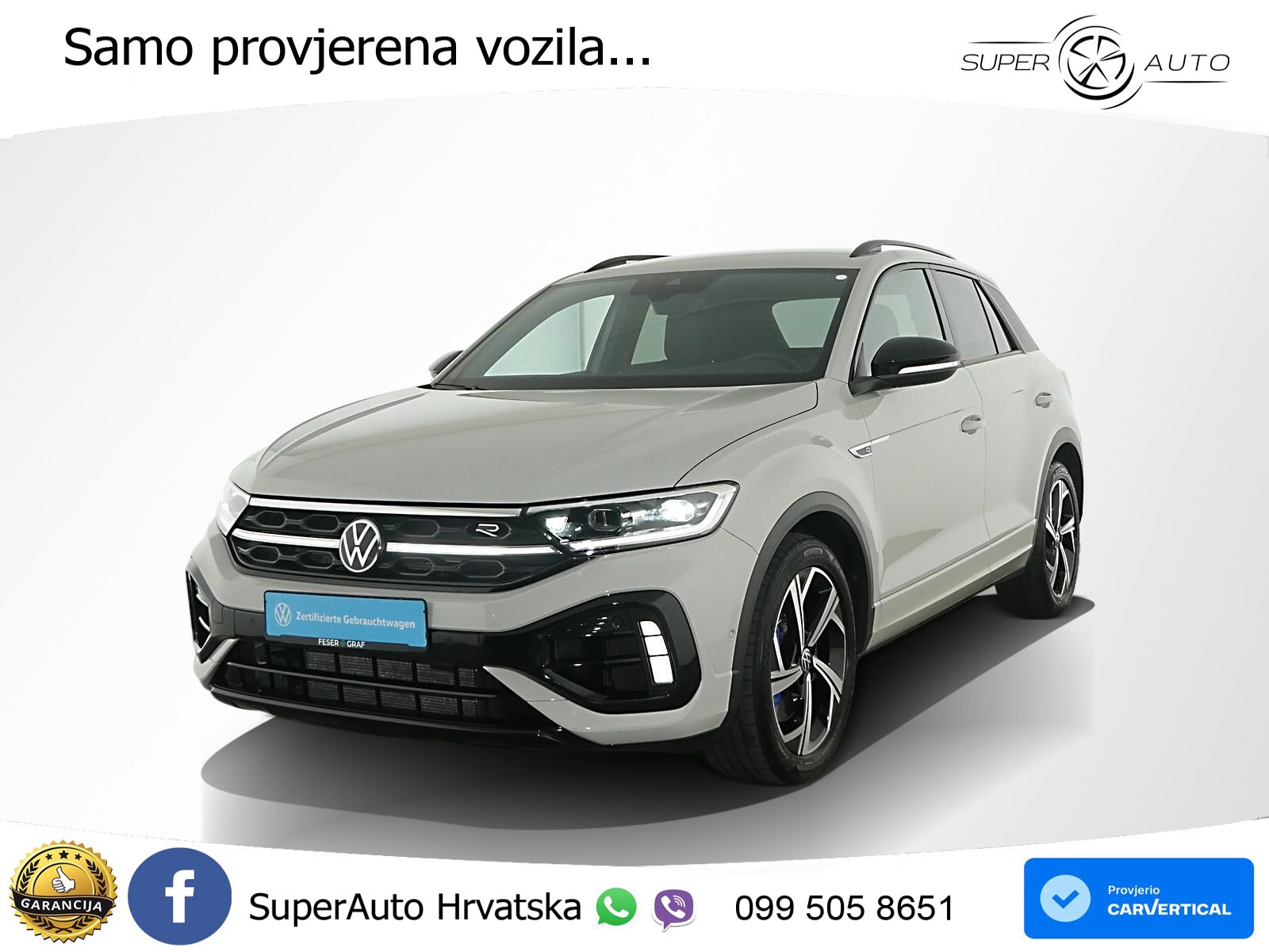 Volkswagen T-Roc I R 2.0 TSI (300 KS) OPF 4M DSG MATRIX+GR SJED+KAM