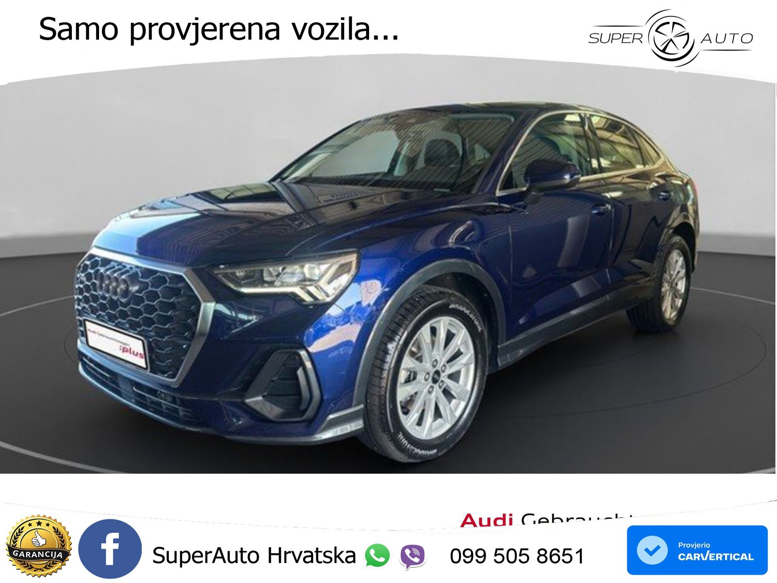 Audi Q3 Sportback 35 TDI (150 KS) quattro S tronic LED+GR SJED+ACC
