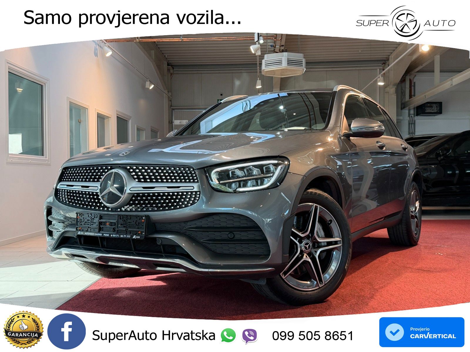 Mercedes GLC 220d (194 KS) 4MATIC G-TRONIC AMG LED+GR SJED+ACC
