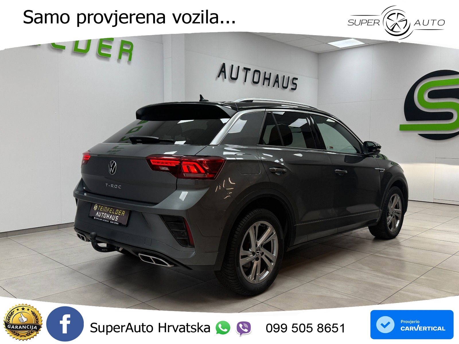 Volkswagen T-Roc 2.0 TDI (150 KS) DSG R-Line LED+GR SJED+ACC