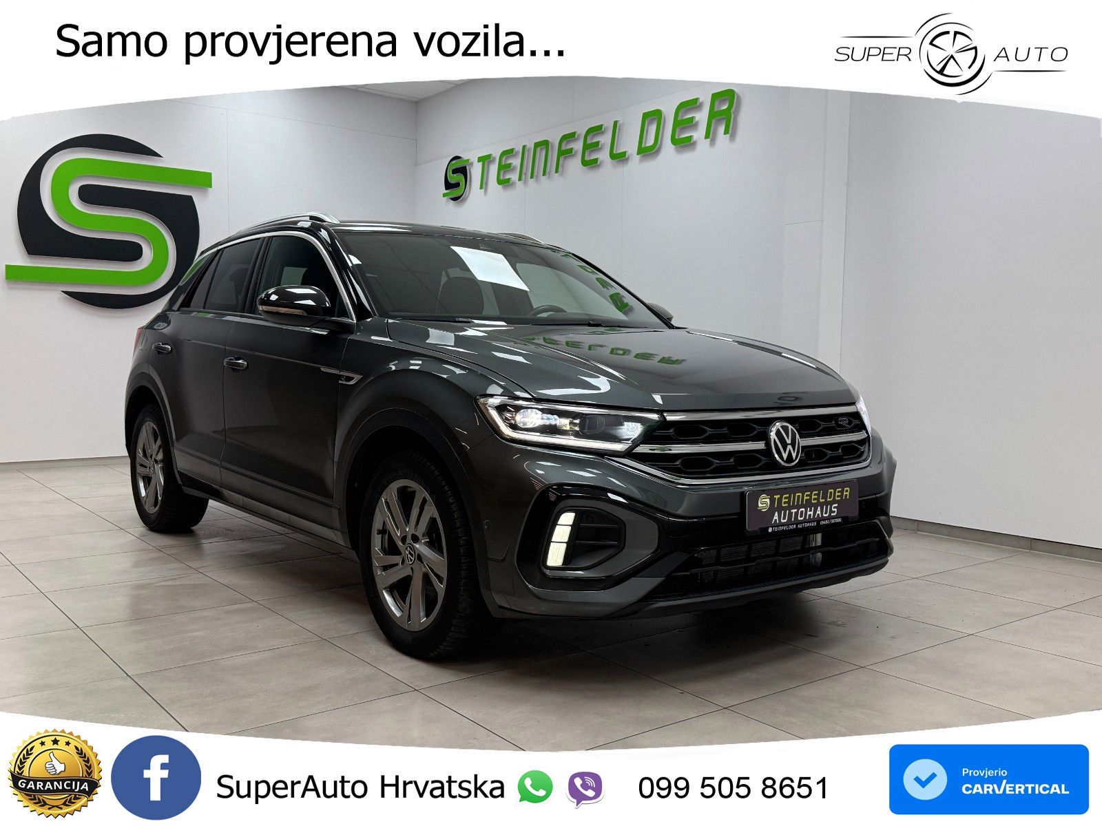 Volkswagen T-Roc 2.0 TDI (150 KS) DSG R-Line LED+GR SJED+ACC