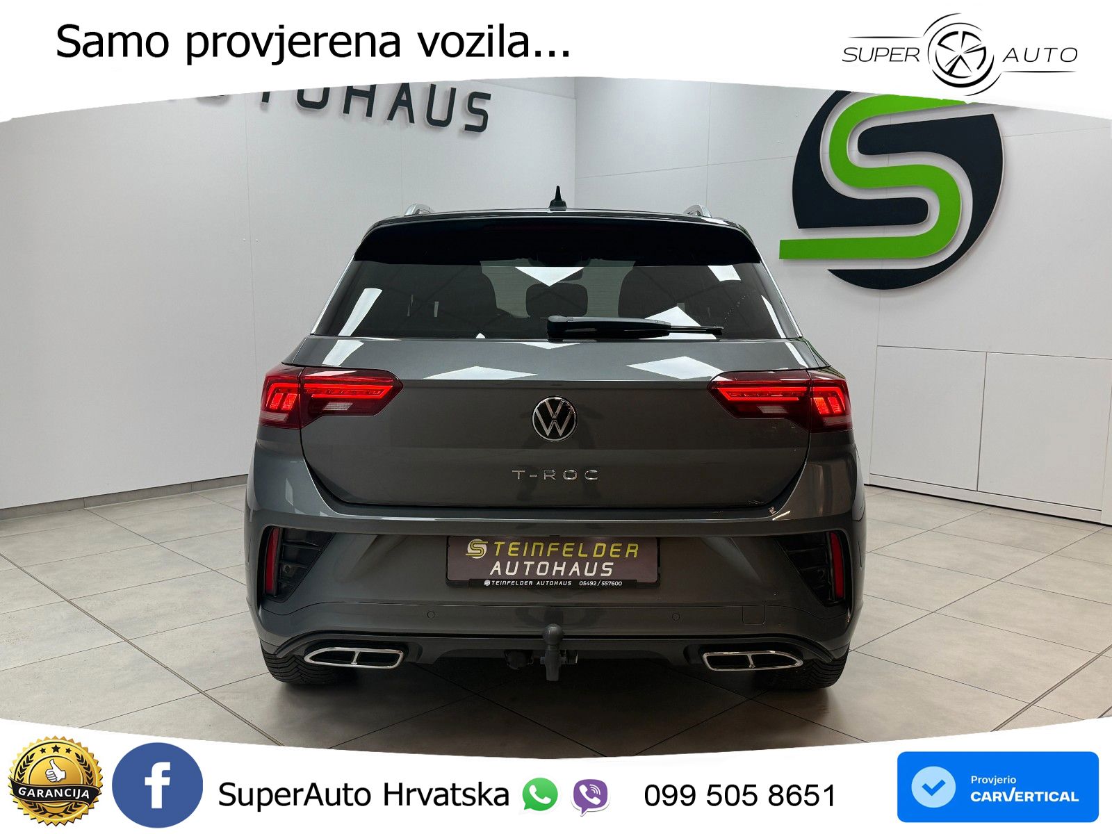 Volkswagen T-Roc 2.0 TDI (150 KS) DSG R-Line LED+GR SJED+ACC