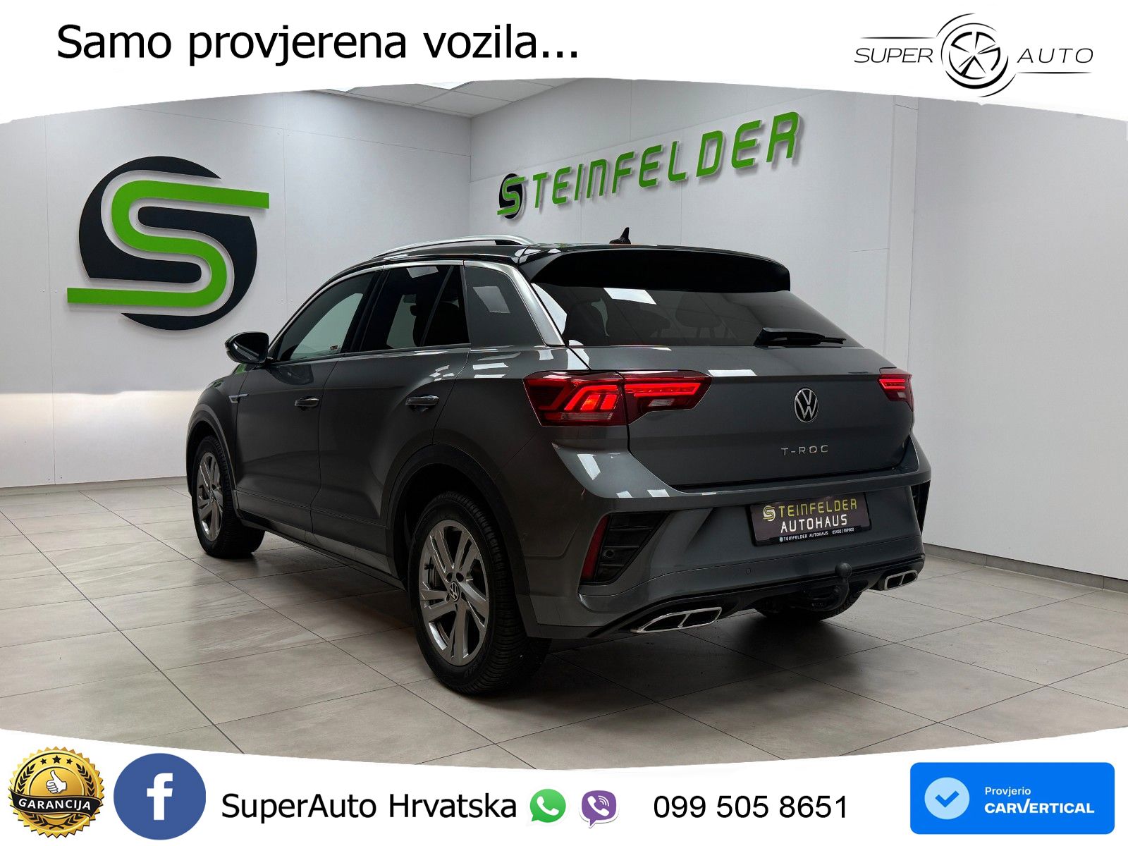 Volkswagen T-Roc 2.0 TDI (150 KS) DSG R-Line LED+GR SJED+ACC