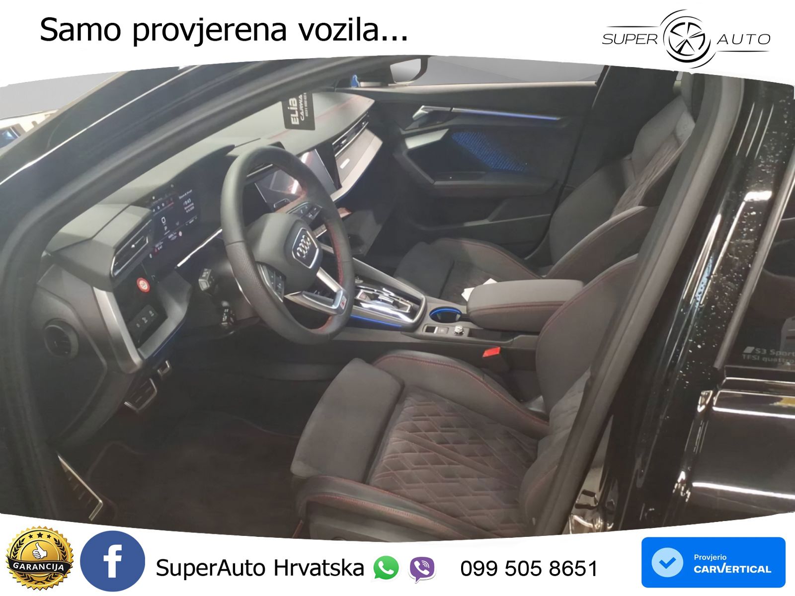 Audi S3 2.0 TFSI (333 KS) quattro S tronic S line LED+GR SJED+ACC