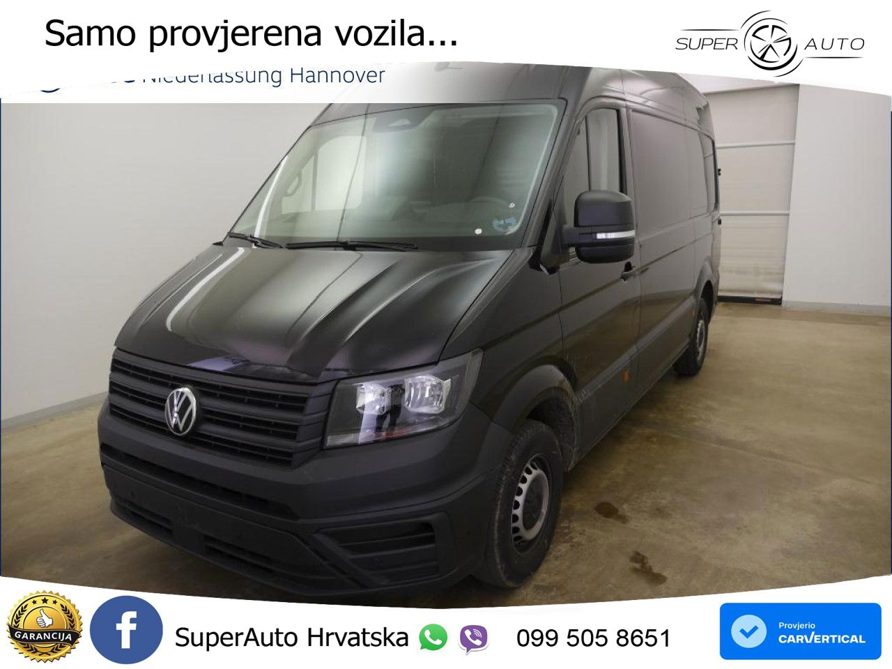 Volkswagen Crafter Kasten Mittel Navi Klima Kamera 140 KS
